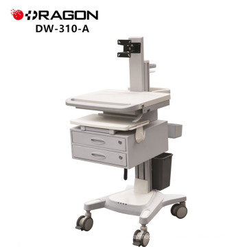 DW-310-A Hospital mobile nursing workstation matching with computer clinic crash endoscopy trolley